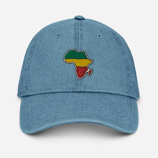 Pan-African Denim Hat (Blue)