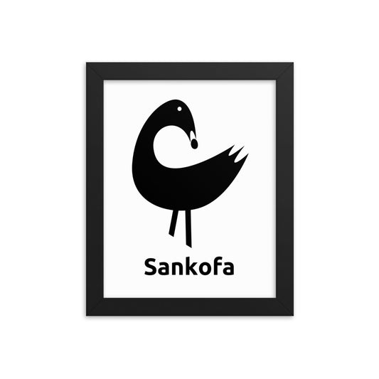 Sankofa Framed poster (8"x10")